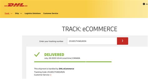 dhl tracking number italia.